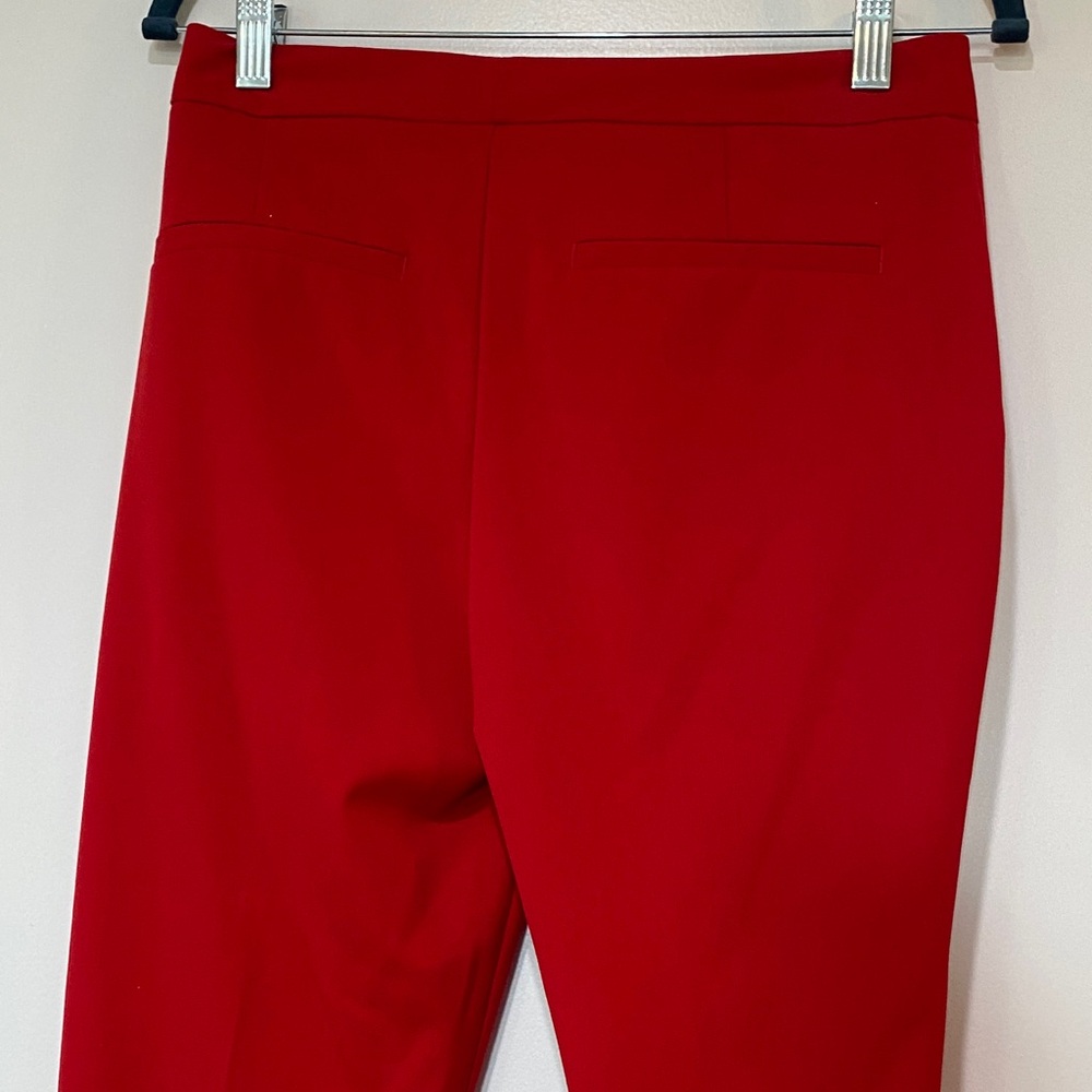 NWOT Zara Vibrant Scarlet Red Pants - Picture 3 of 3